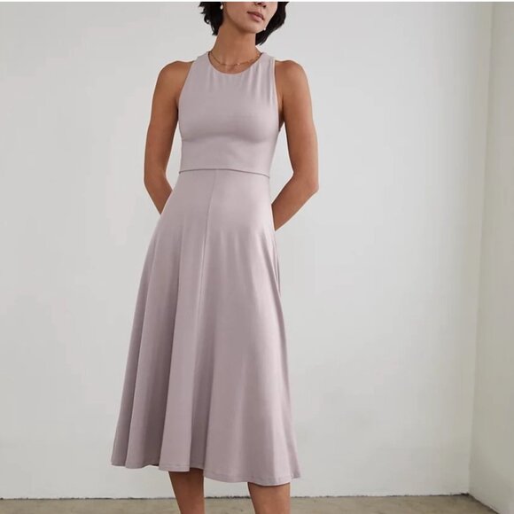 Aritzia Wilfred Beach Midi Dress in Light Birch - Picture 1 of 6